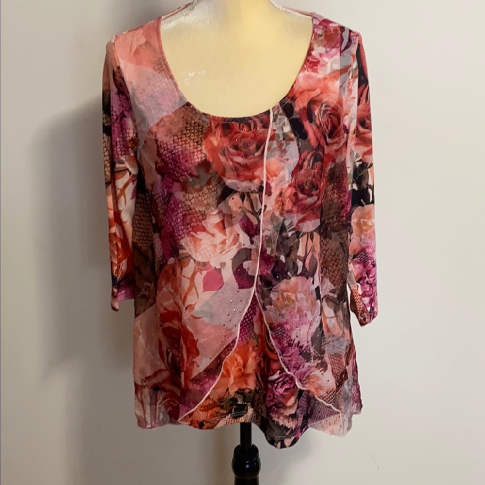 One World Flowey Floral Top